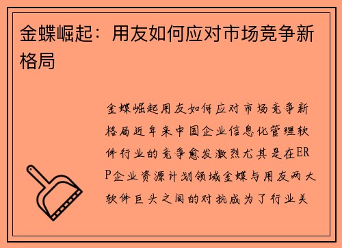 金蝶崛起：用友如何应对市场竞争新格局